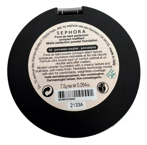 Sephora Matte Perfection Powder Foundation ~ 02 Porcelain Neutral ~ Full Size
