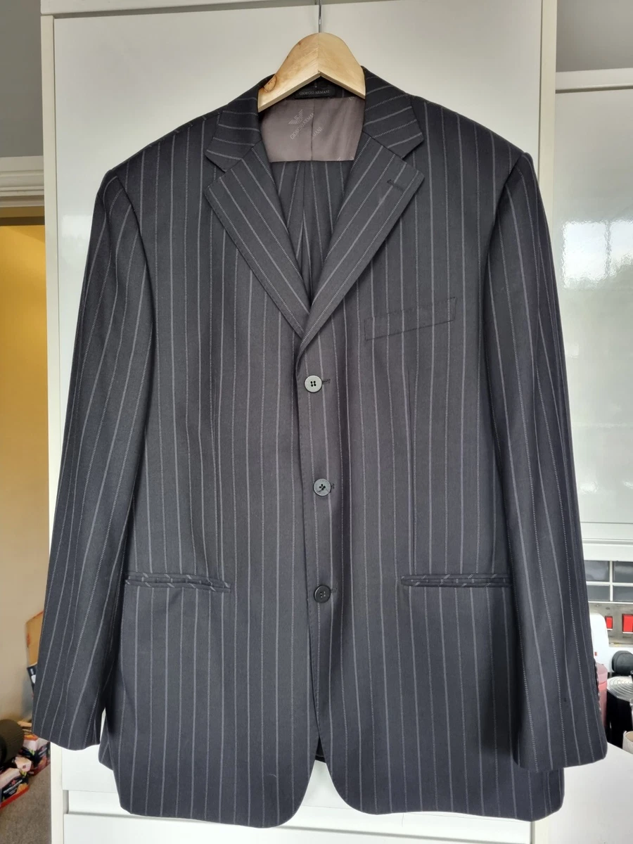 Armani charcoal suit online