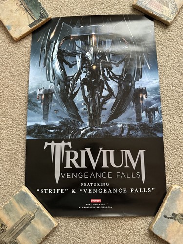 Trivium Band Poster 11x17 Original Tour Stage Plot Included NEW