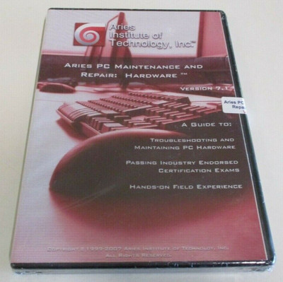 Aries Technology Software - PC Maintenance & Repair - CD-ROM, New & Sealed, 2007