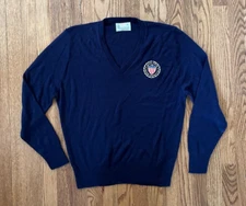 Vintage USSF V-Neck Sweater United States Soccer Federation London Fog Sz M