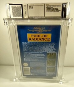 Pool of Radiance AD&D New Nintendo NES Factory Sealed WATA Grade 9.6 B+ Mint