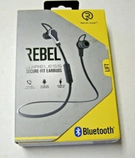 Premier Accessoris Rebel Wireless Secure-Fit Earbuds, Brand New