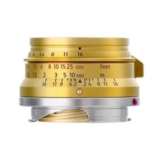 Light lens lab M 35mm F2 eight lenses UV filter hood brass gold from japan