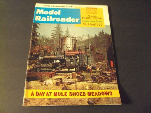 Model Railroader May 1976 A Day at Mule Shoes Meadows ID:72699