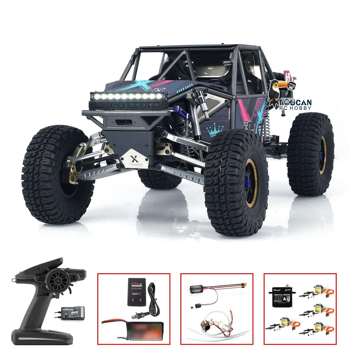 rc-driver2000 Capo 1/8 U4 Queen RC Crawler 2 Speed Remote Control Racing