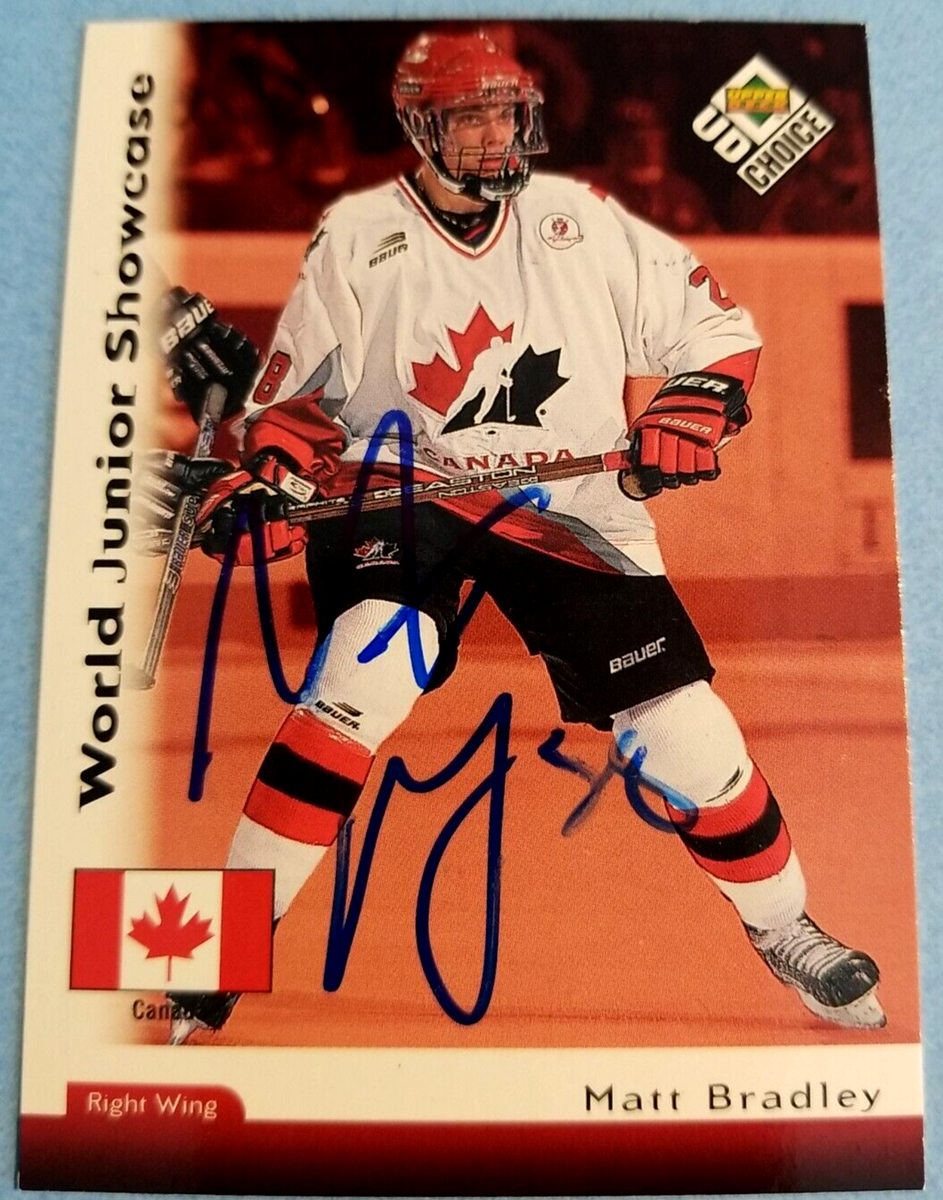 Matt Bradley San Jose Sharks 1998 Upper Deck #274 Autographed