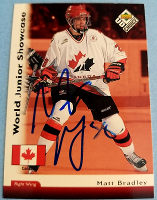 Matt Bradley San Jose Sharks 1998 Upper Deck #274 Autographed