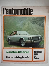 1972 09 10 L'AUTOMOBILE 10 SETTEMBRE 1972 N.33/37 ANNO XXVIII FIATI-FERRARI