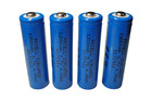 4 x 14500 AA 3,7V Li-Ion Akku 1200mAh Batterie Lithium Ion erhöhter Pluspol