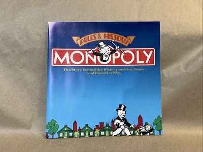 Monopoly Deluxe Rules & History Booklet from Deluxe Anniversary Edition