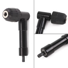 RIGHT ANGLE 90° ANGLED DRILL ATTACHMENT ADAPTER ALUMINIUM METAL KEYLESS CHUCK UK
