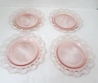 Vintage Anchor Hocking Old Colony Lace Edge Pink 8 " Plate Depression Glass
