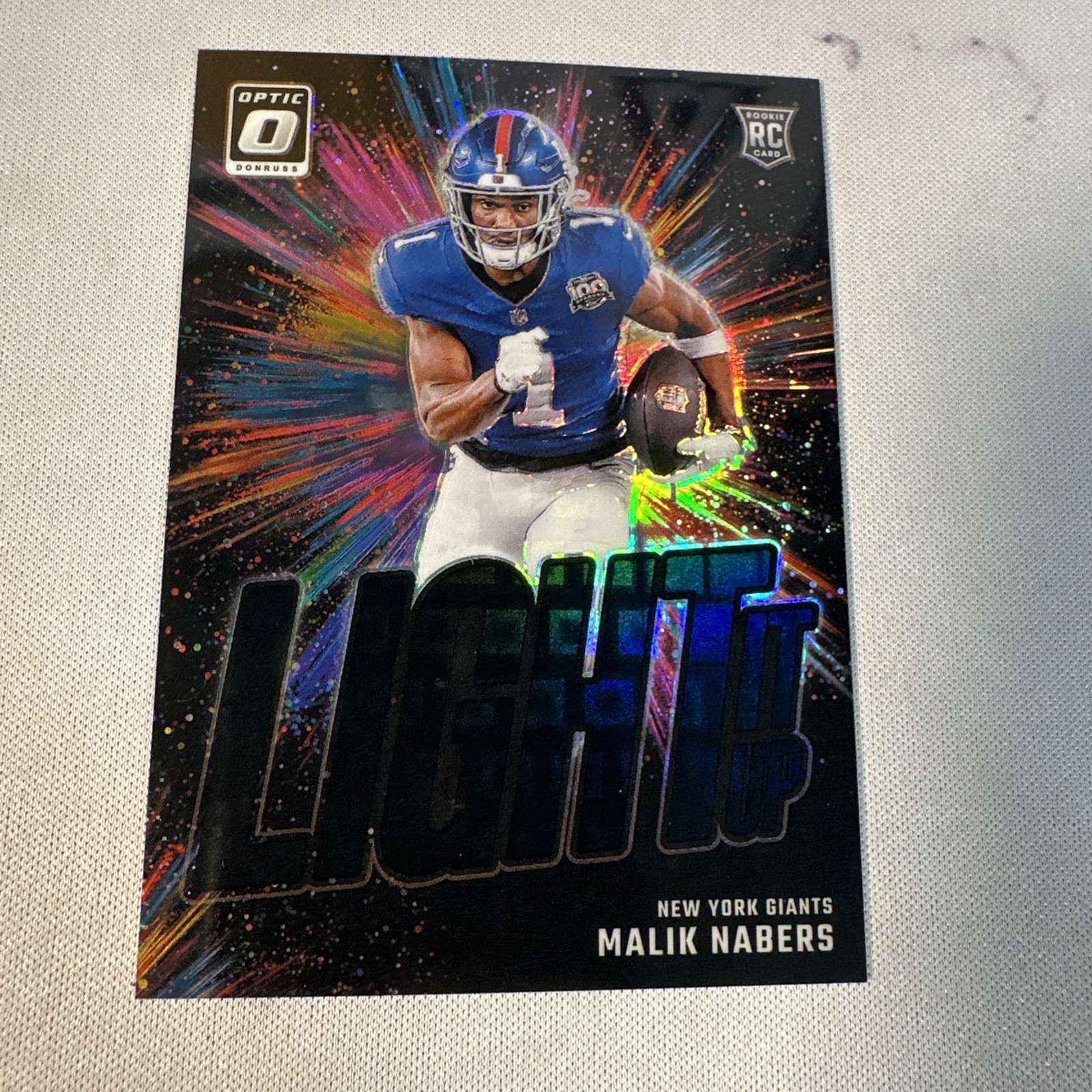 2024 Donruss Optic • Malik Nabers Light It Up Black Pandora Rookie 13/25