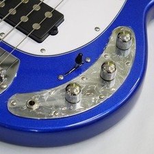 Sterling Music Man RAY4 HH Cobra Blue Stingray Bass Dual Brums Gebraucht