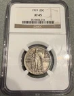 1919 Standing Liberty Quarter  NGC XF 45   Sharp Original w/ Nice Eye Appeal