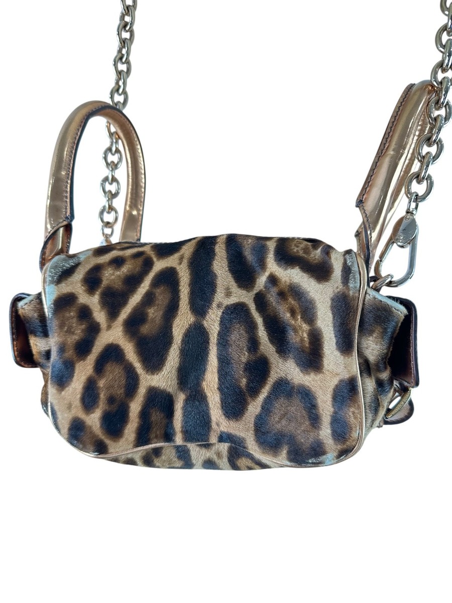 Genuine Vintage DOLCE & GABBANA Miss Double Leopard Print Calf