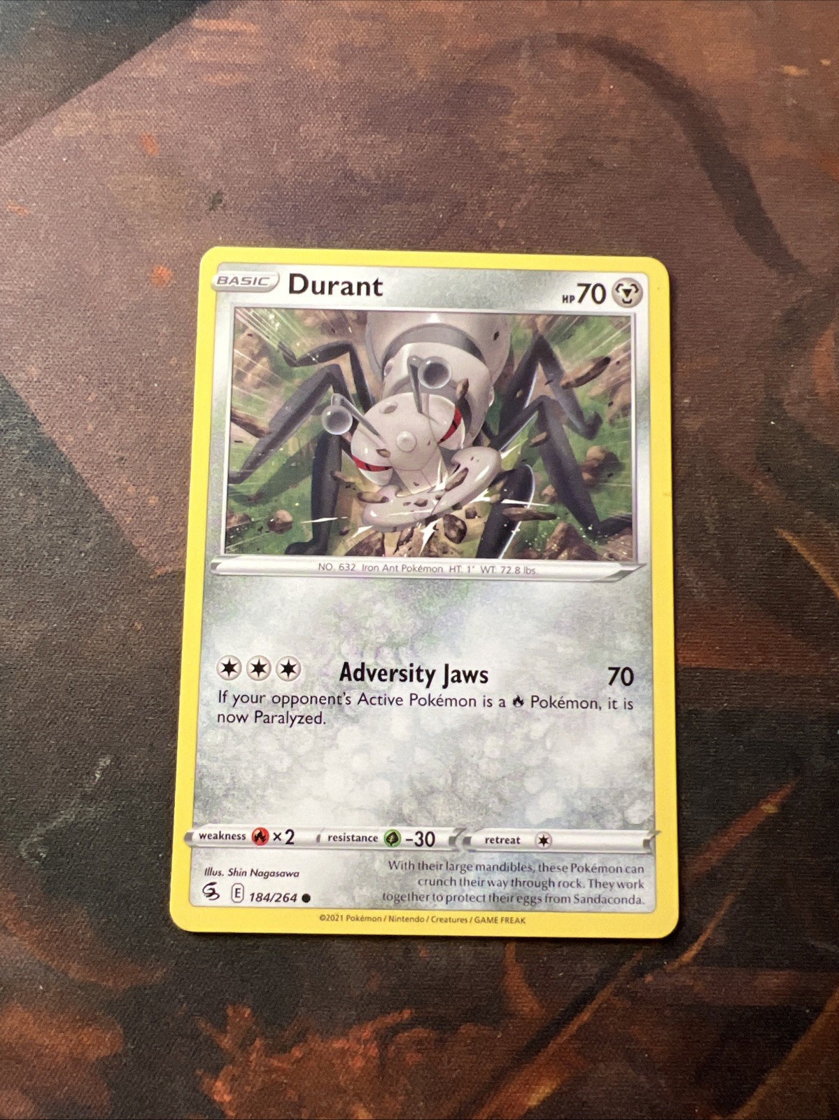 Durant 184/264 - Fusion Strike - Common - Pokemon Card TCG - LP