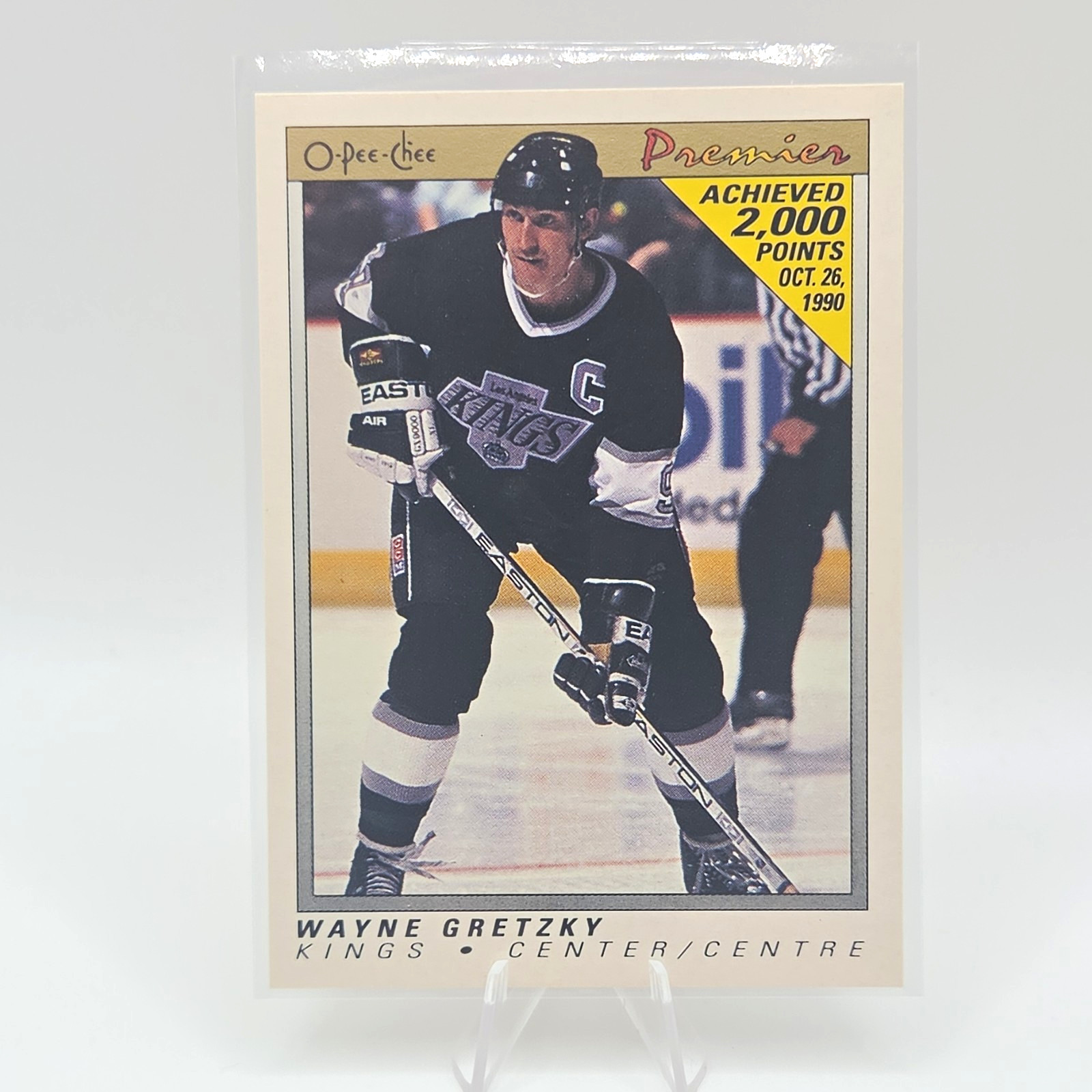 O-Pee-Chee Premier 1990-91 Wayne Gretzky #38 Los Angeles Kings Card