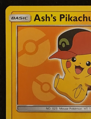 2017 Pokémon Black Star Ash's Pikachu Promo #SM110 EX-NM | eBay