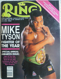 `The Ring` boxing magazine `Mike Tyson Fighter of the Year` May 1987