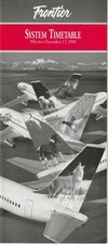 Frontier US airline 1998 timetable