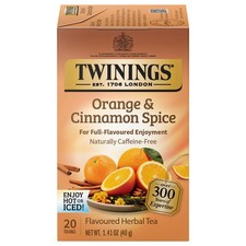 Twinings Orange Cinnamon Spice Tea, 20 Count Pack of 1 , No Color