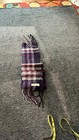 Burberry 100% Cashmere Purple Plaid Fringe Scarf Made In Scotland  — photo 4