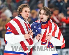 2026 JACK and QUINN HUGHES 8x10 Photo Gold Medal Print Milano Cortina Poster