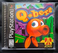PlayStation Q-BERT Game - w/MANUAL - Atari - 1999 - TESTED