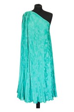 Banana Republic Pleated One-sholder Evening Dress, Green - Size L