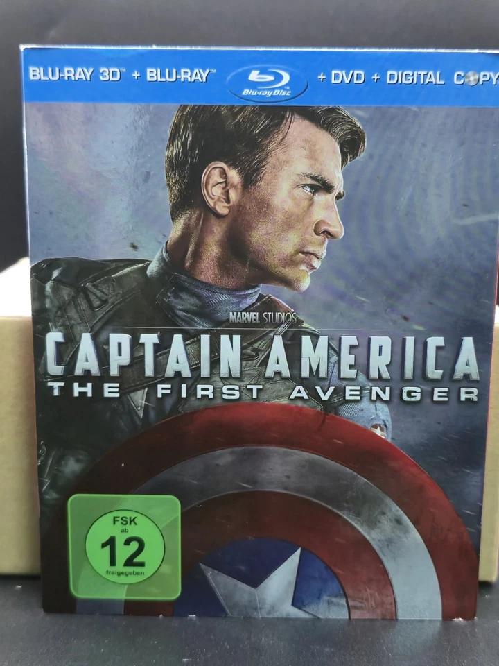Captain America (Schuber, 3D Blu-ray, Blu-ray, DVD) - Bild 1 von 4