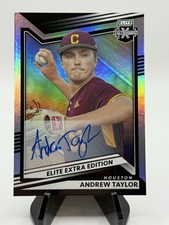 Andrew Taylor 2022 Panini Elite Extra Edition Prospect Auto Astros