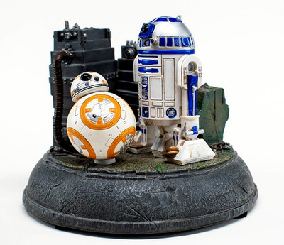STAR WARS R2-D2 & BB-8 Astromech Droids Light-Up Figurine Disney Parks Exclusive