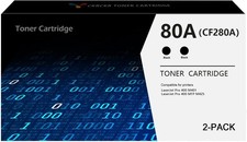 80A CF280A Black Toner Cartridge HP LaserJet Pro 400 M401n M401dw/P2030/P2055