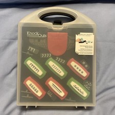 American Crafts Knock Outs Interchangeable Border Paper Punch Set Kit Art