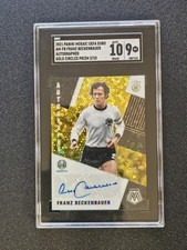 2020-21 Mosaic UEFA Euro Franz Beckenbauer Gold Auto 3/10 SGC 9 Auto 10 Germany
