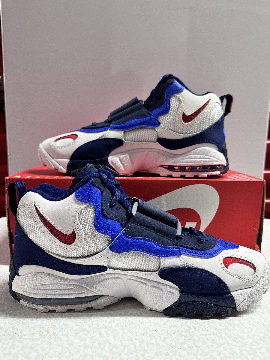 Nike Air Max Speed Turf White Blue Red New York Giants BV1165-100 Mens Size 