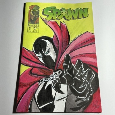 Spawn #1 2022 NM Blank Sketch 30th Anniversary Image Mariana Moreno Original Art