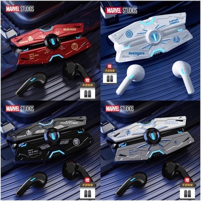 Marvel Iron Man Captain America Panther Bluetooth Earphone Wireless Headphone 