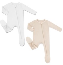 Rayon from Bamboo Baby Footed Pajamas, 2 Way Premium Zipper, Footie for Baby ...