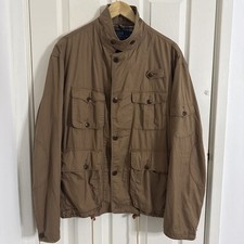 Polo Ralph Lauren Jacket Mens Large Brown Fishing Safari Utility Hunting Chore