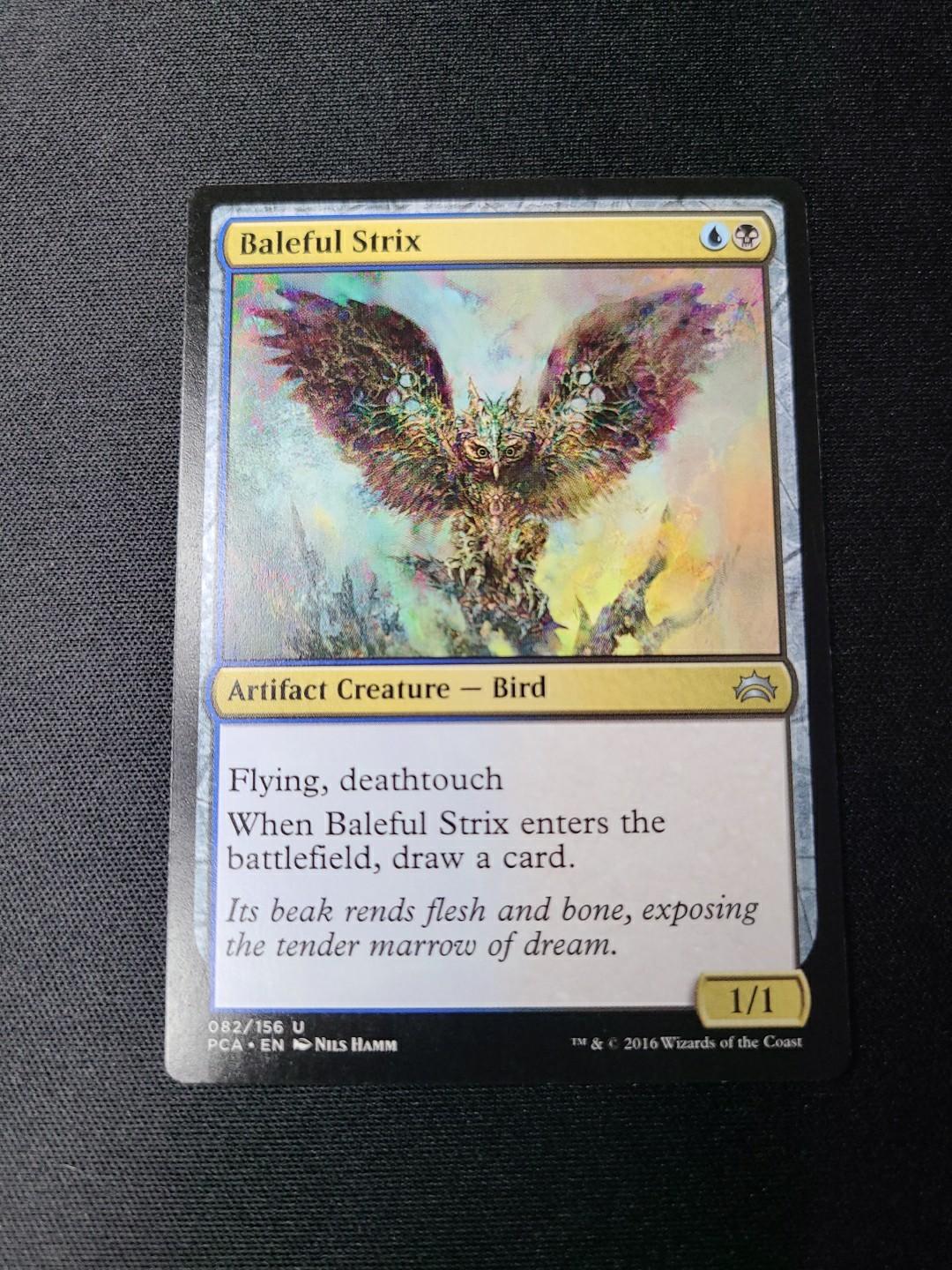 Magic The Gathering Planechase Anthology Baleful Strix #082/156 MTG TCG CCG NM