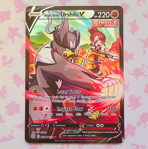 Single Strike Urshifu V TG18/TG30 Brilliant Stars Full Art Holo Trainer Gallery