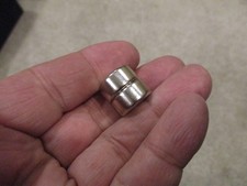 Neodymium Rare Earth Magnets Grade N52  12mm x 5mm  Nickel Coated 2 Pack $2.29