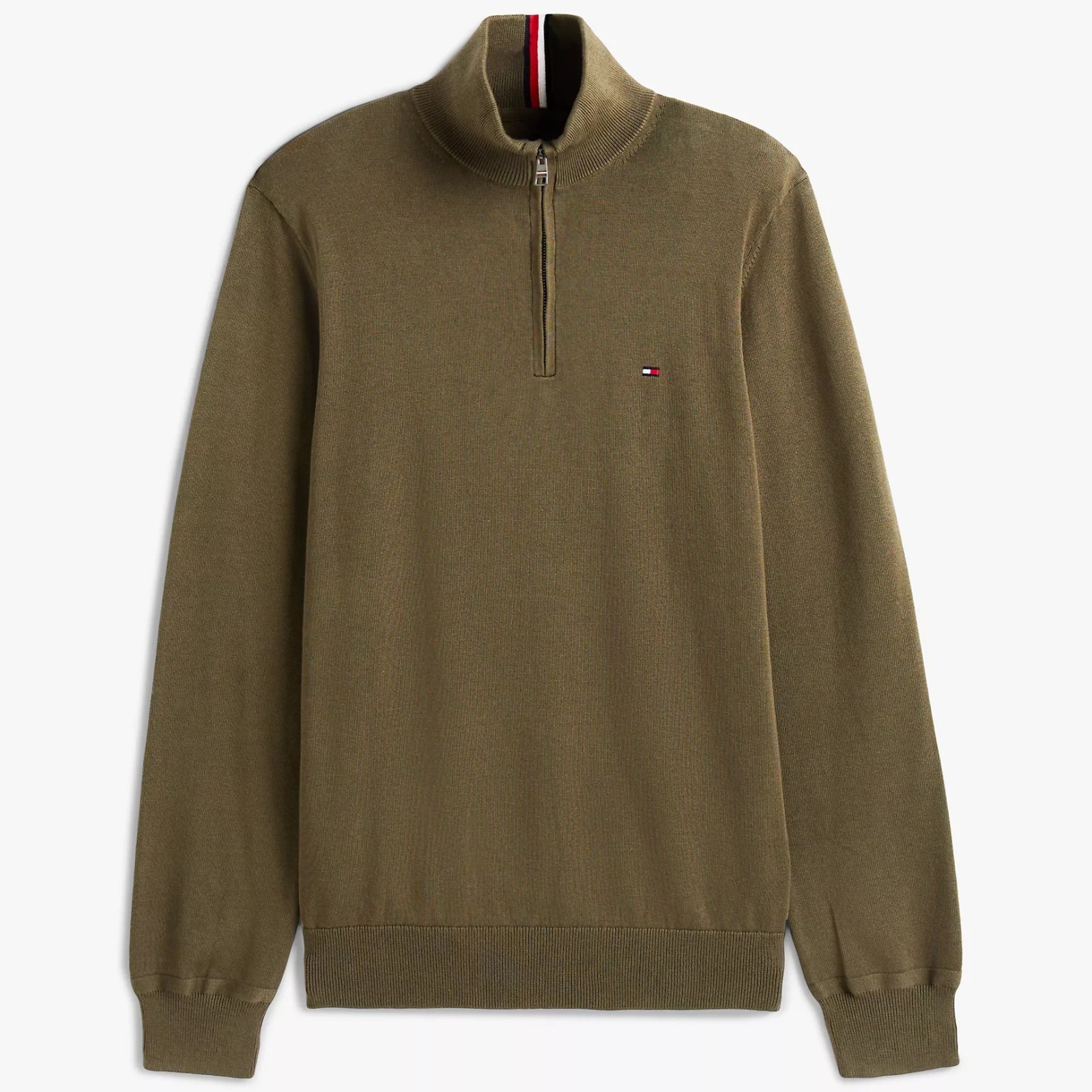 NWT Tommy Hilfiger Men's Regular Fit Essential Solid Classic Quarter-Zip Sweater image 10