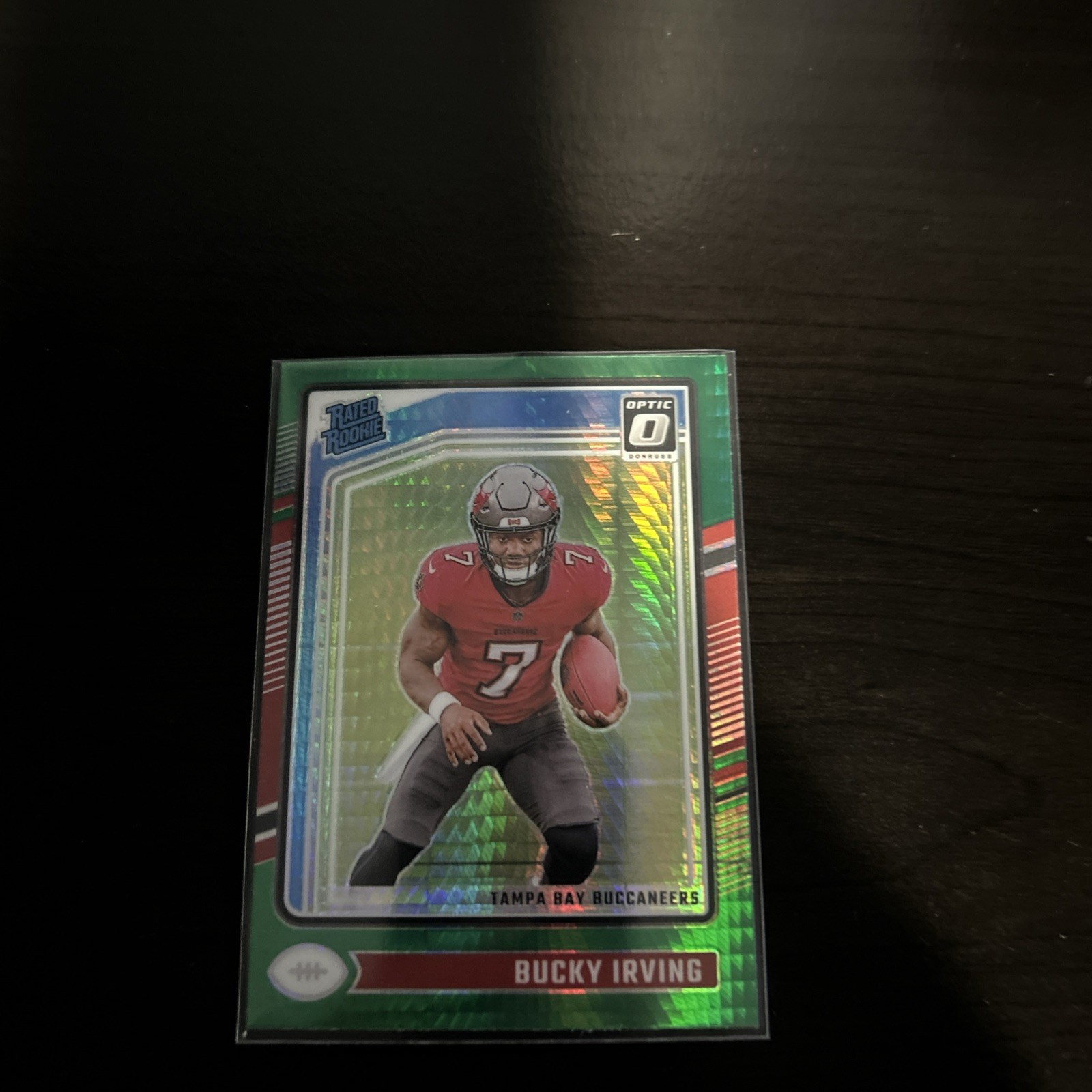 2024 Panini Donruss Optic - Rated Rookie Bucky Irving #216 Green Hyper Prizm