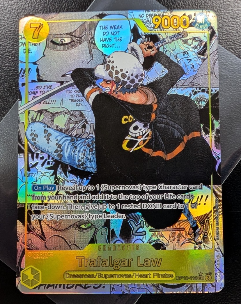 Trafalgar Law OP10-119 Manga Rare Royal Blood One Piece Card