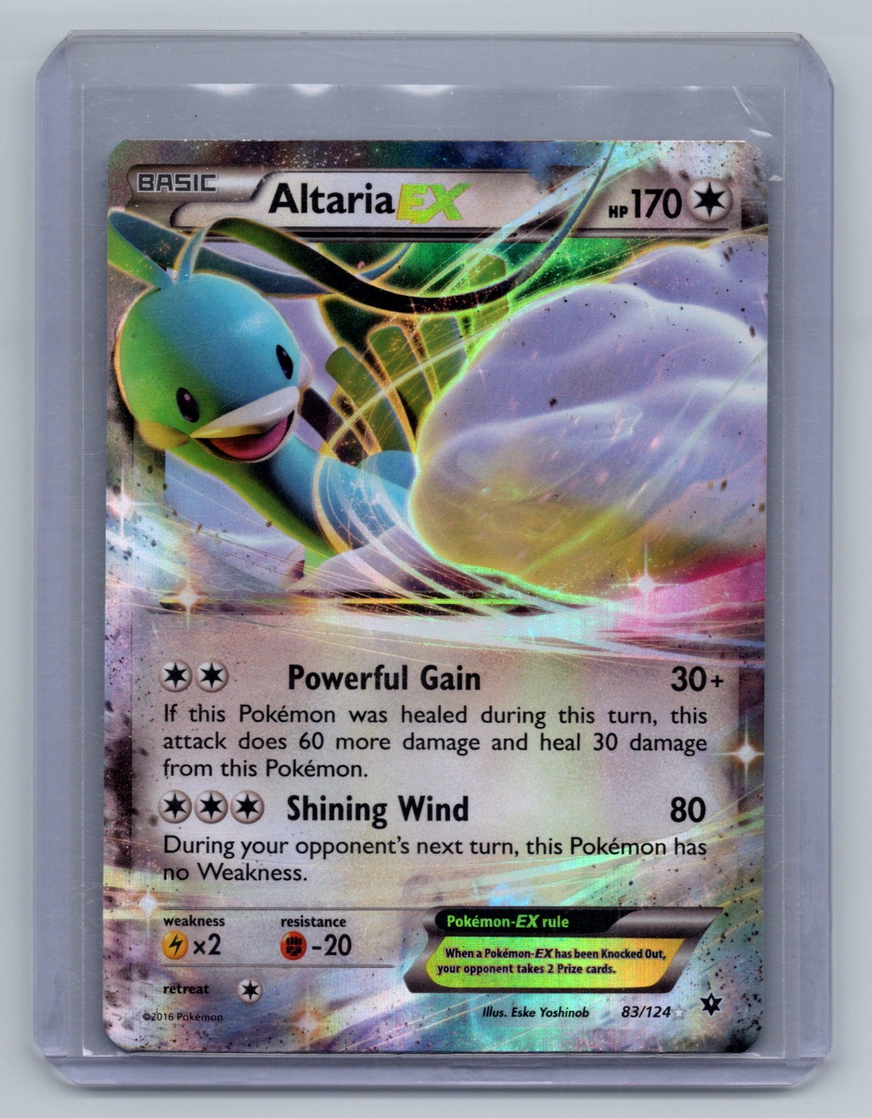 Altaria EX 83/124 XY - Fates Collide - Pokemon Card - LP