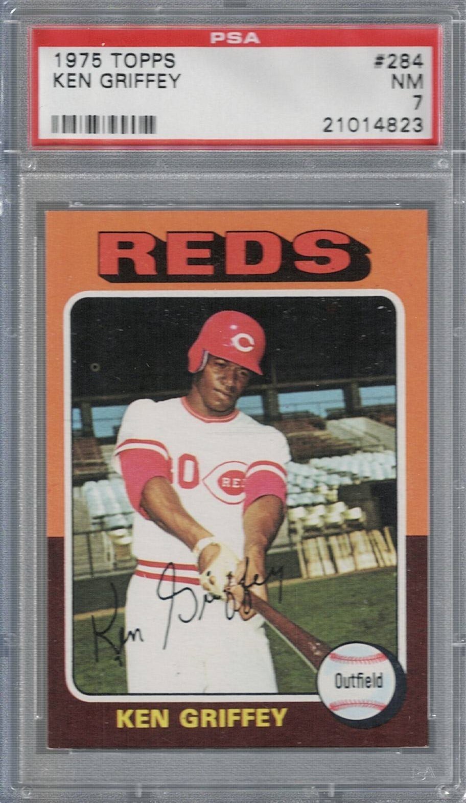 1975 Topps #284 Ken Griffey PSA NM 7 Cincinnati Reds